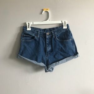Lee high waisted jean shorts